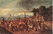 BRUEGHEL, Pieter the Younger Crucifixion dgg Spain oil painting artist